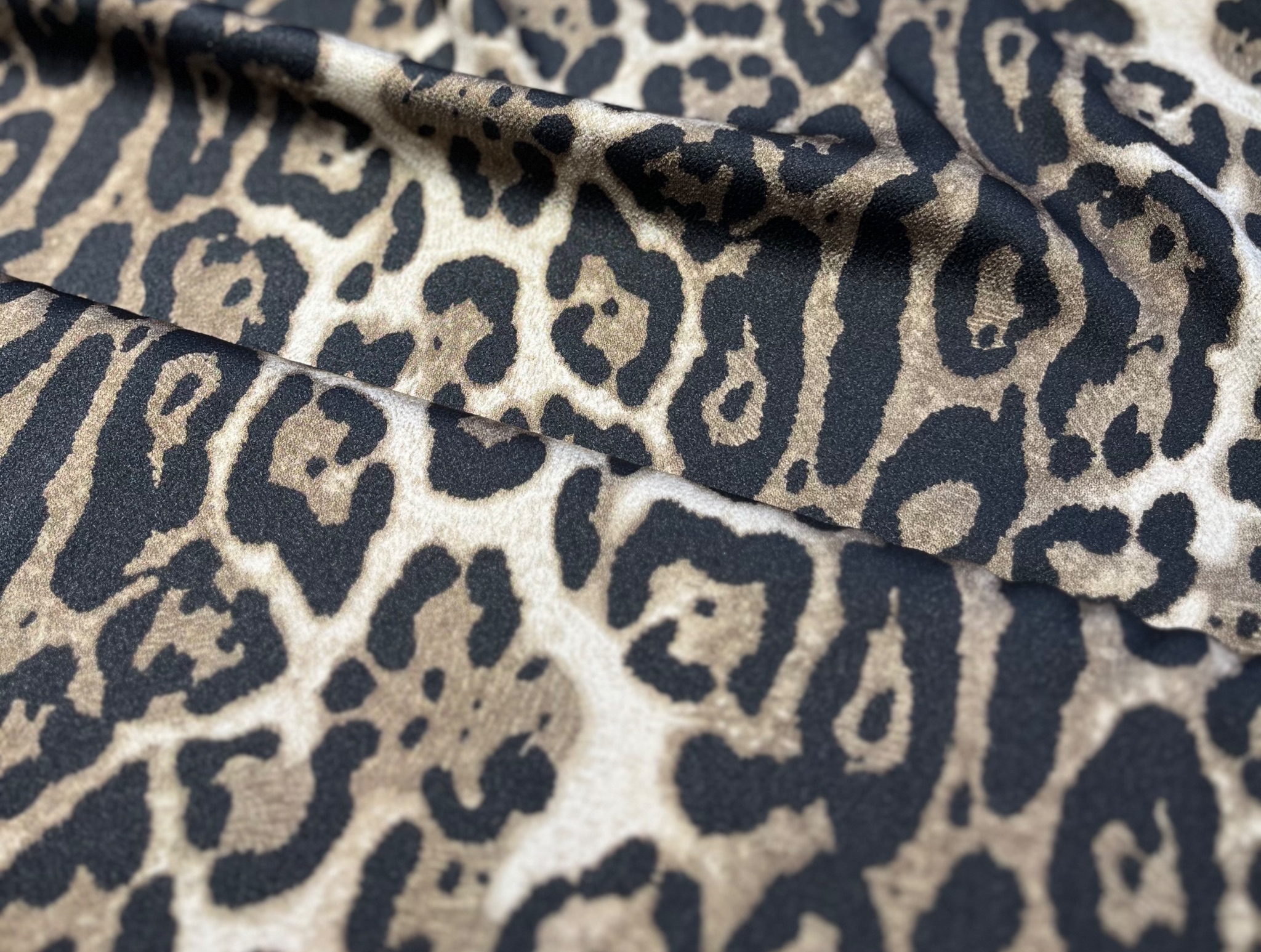 ANIMAL PRINTED SATIN FABRIC