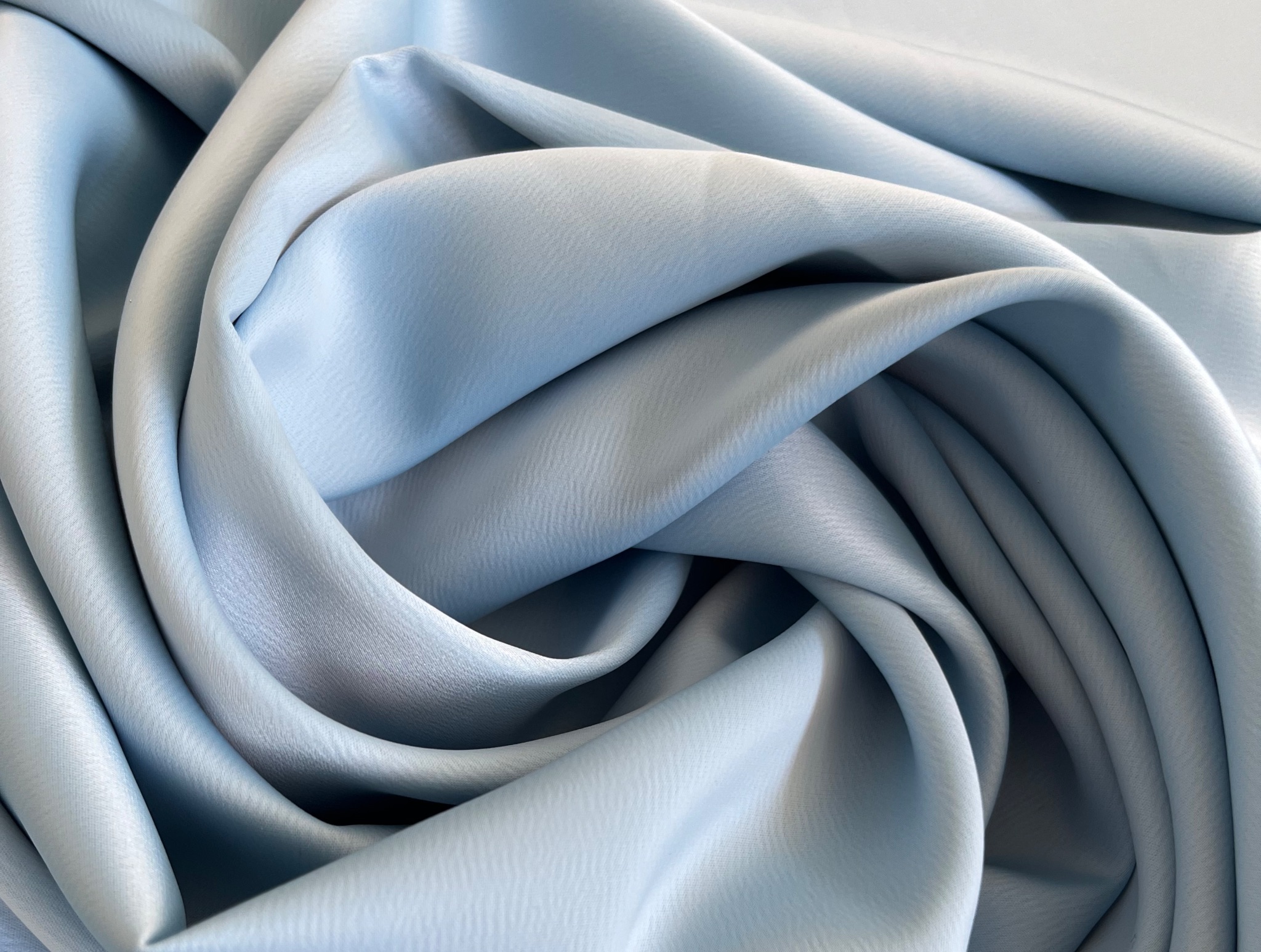 LIGHT BLUE SATIN FABRIC