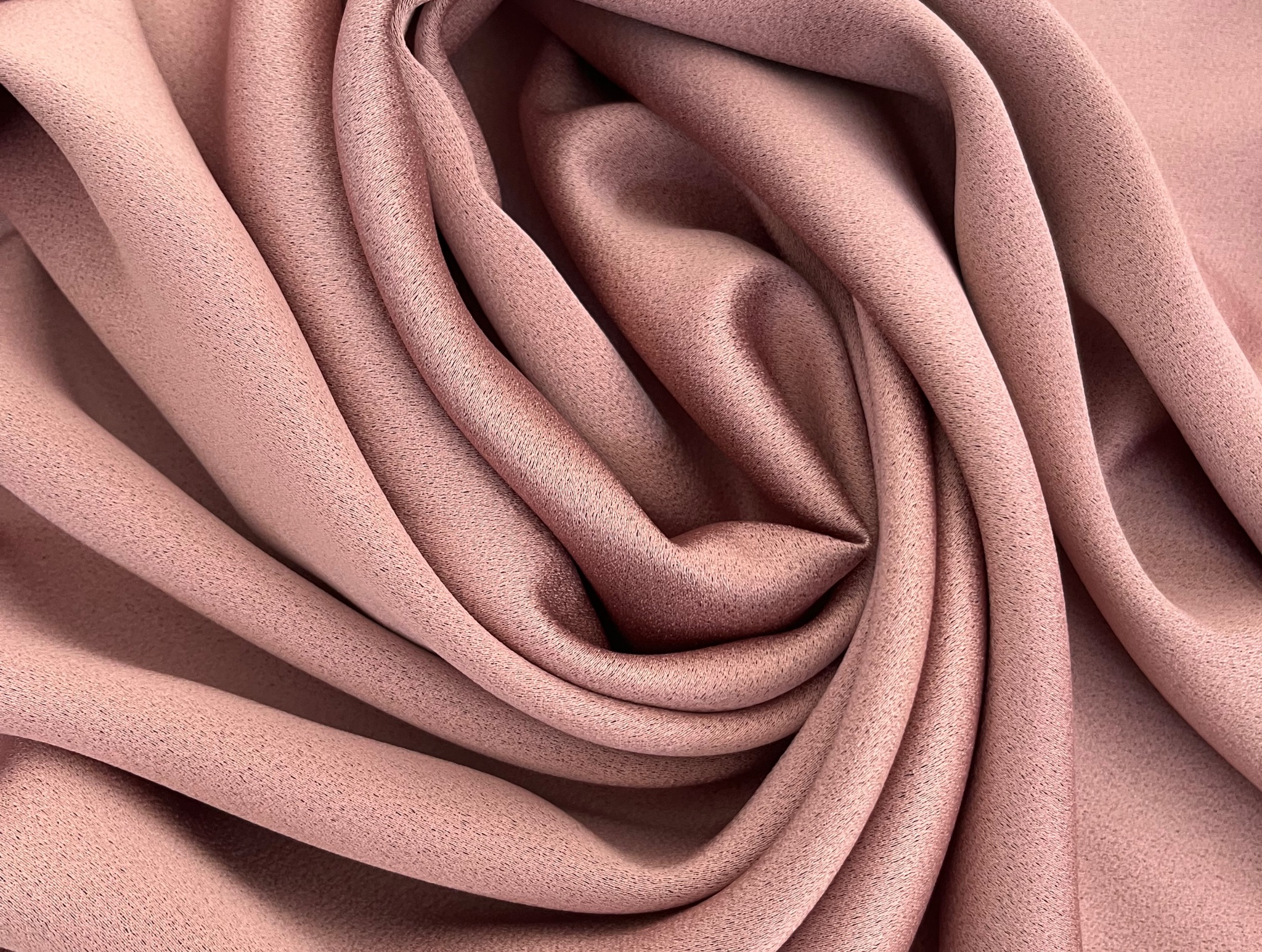 POWDER PINK VISCOSE CREPE CADY FABRIC