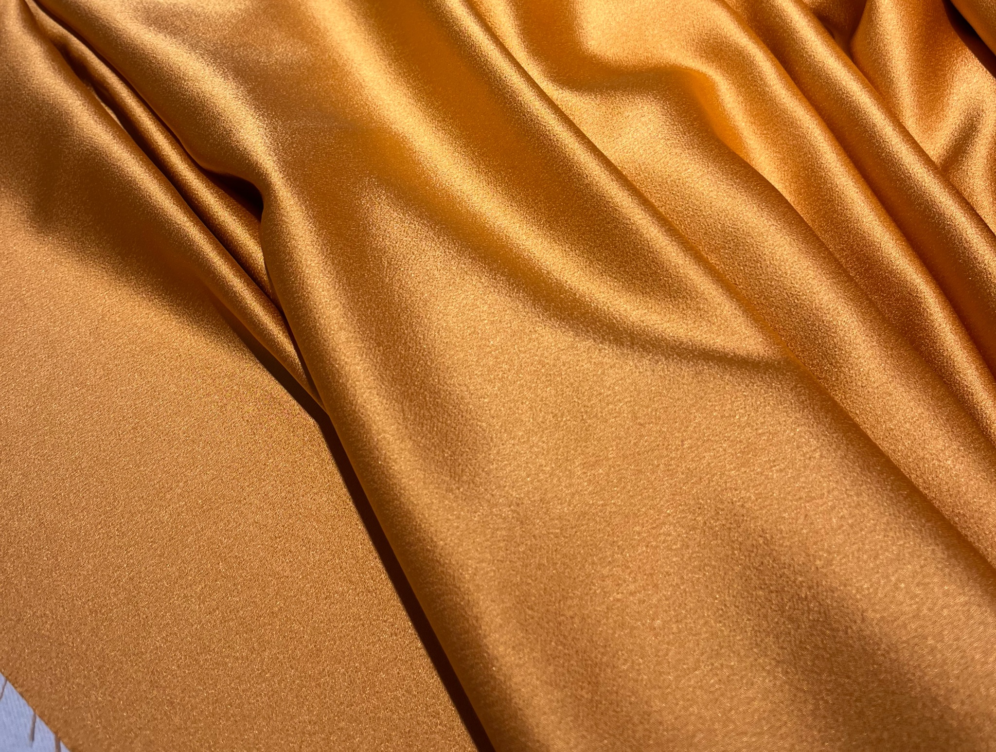 ORANGE VISCOSE CREPE CADY FABRIC