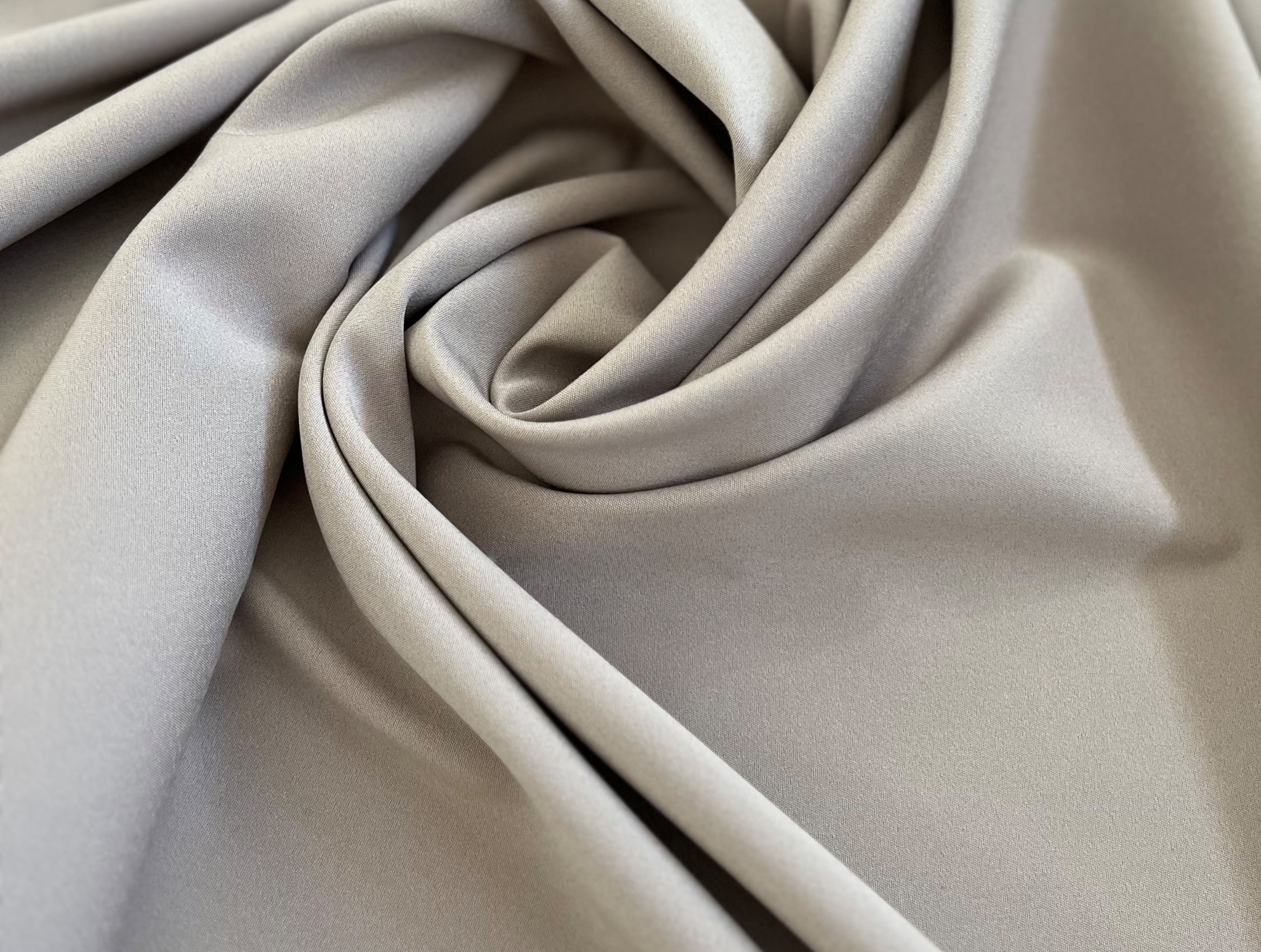 DARK BEIGE UNI COTTON FABRIC