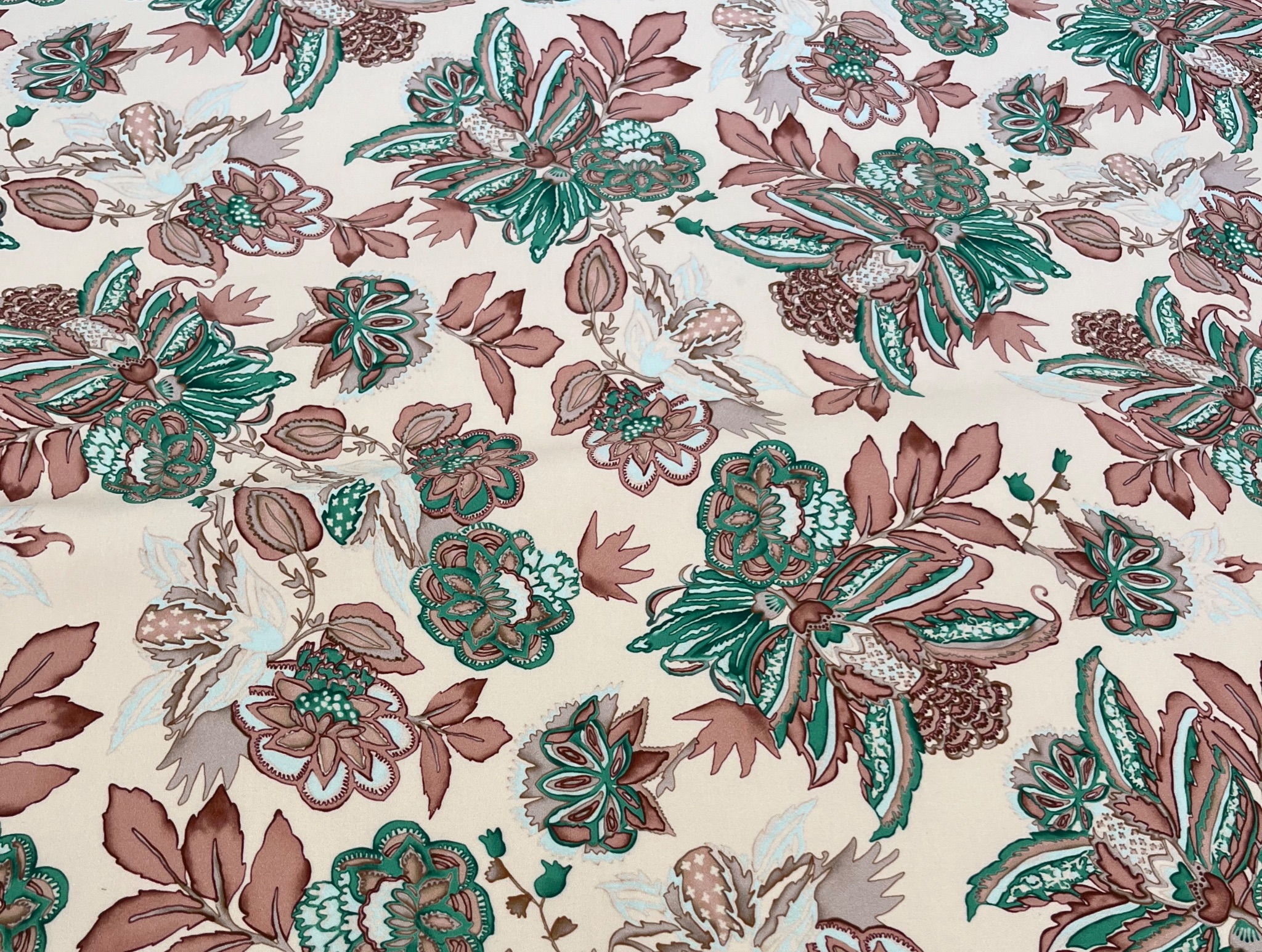 LIBERTY PRINTED ELASTIC COTTON FABRIC