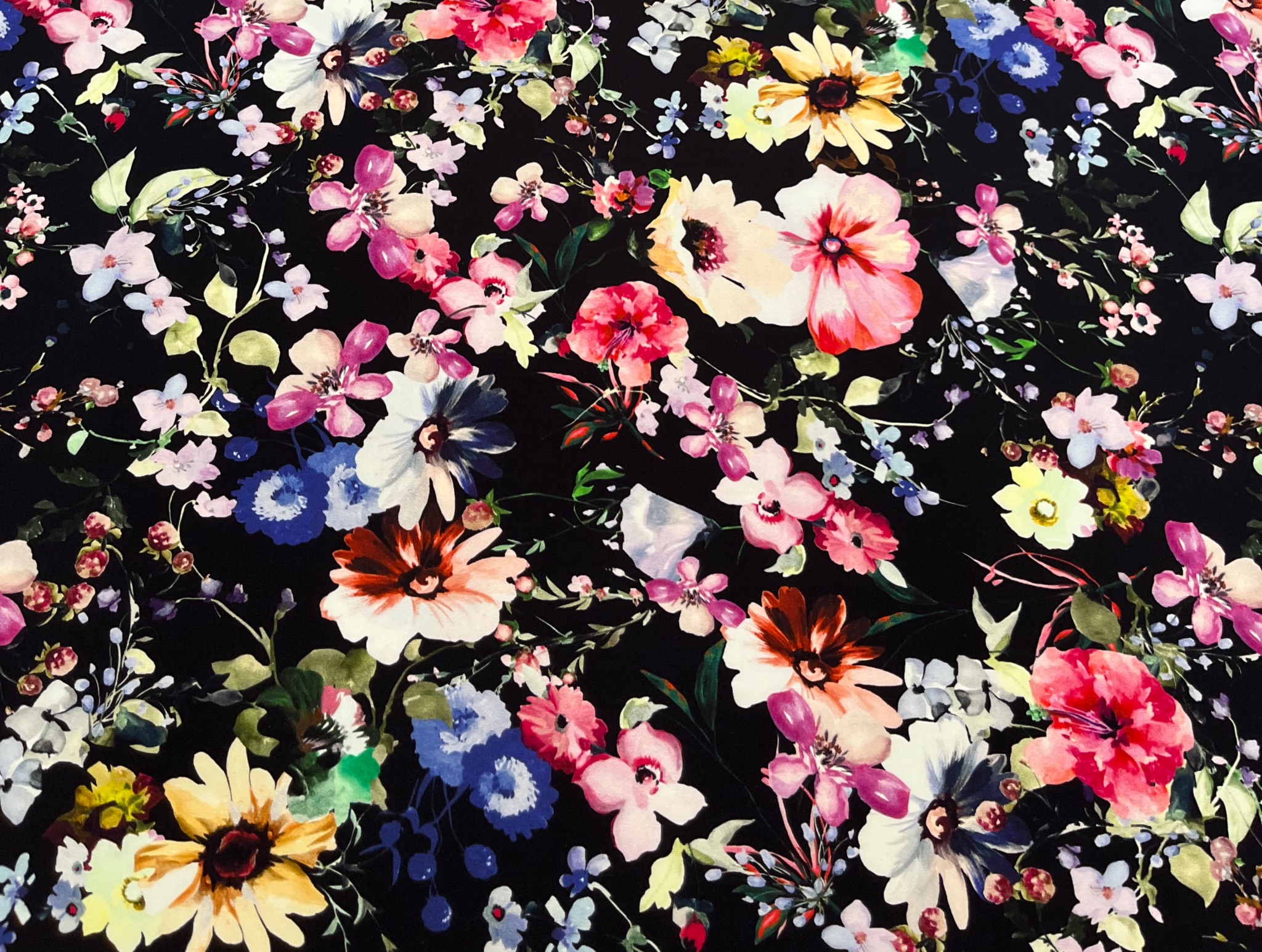 ERDEM FLORAL PRINTED COTTON FABRIC